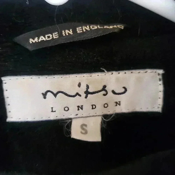 Mitsu London Vintage Black Velvet Coat - Picture 3 of 5